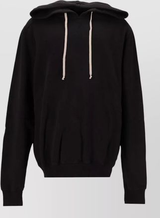 Rick Owens Rick Owens - hooded sweater ribbed trims kangaroo pocket