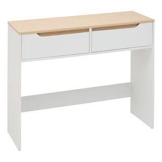 5five Simply Smart Mueble De Televisi&oacute;n Luma Rectangular, 34 X 100 Cm, 2 Cajones, Blanco - 5five