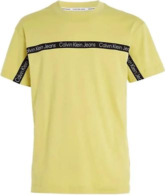Calvin Klein Hombre, Camisetas, Amarillo, Talla: S