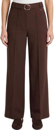 Am&eacute;lie & Am&eacute;lie Londerbucle Broek - Dames - Wijde Broeken - Bruin - S - Broeken