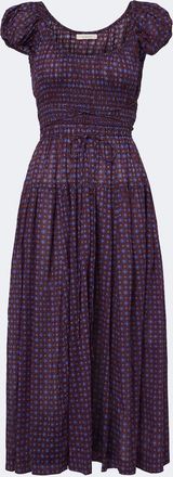 D&ocirc;en D&ocirc;en Quinelle printed cotton voile midi dress