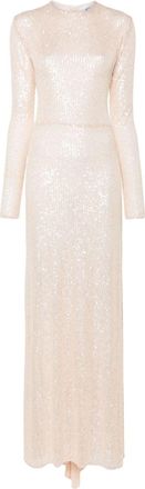 Atu Body Couture sequined maxi dress - women - Polyester - L - Neutrals