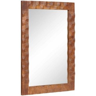 vidaXL Espejo De Ba&ntilde;o Acabado De Acacia Marr&oacute;n 50 X 70 X 2,5 Cm Vidaxl