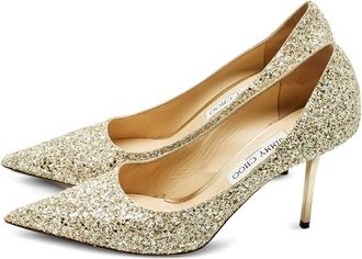 Jimmy Choo London Pumps a punta con glitter - Oro