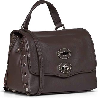 Zanellato Womens Handbag Baby Postina Brown Bovine Leather Handbags Hand Bags