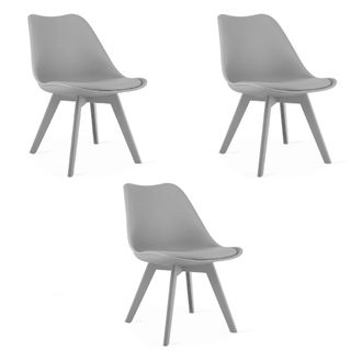 OEM Silla Mark - Gris / Patas Grises X 3