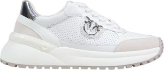 Pinko Gem 15 Sneakers - Dames - Sneakers - Wit - 38 EU - Leer - Schoenen