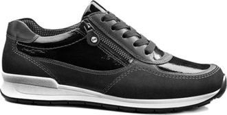 Ara Womens Hollis Leather Sneakers In Black Patent