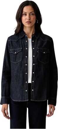 Levi's Camisa vaquera Heritage Western con botones - Blouses & Shirts - Mujer - Azul - M