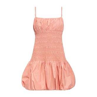 Michael Kors Kleedjes, Dames, Roze, M, Katoen, Gekreukte jurk