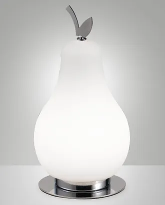 Fabas Luce Lampada Da Tavolo Wilma 8w Led Integrato 3000k Bianco/cromato, Regolazione Luce Al Tocco, Ip20, 230v, Design In Metallo E Vetro - Wilma