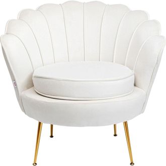 Kare Design Sill&oacute;n terciopelo beige