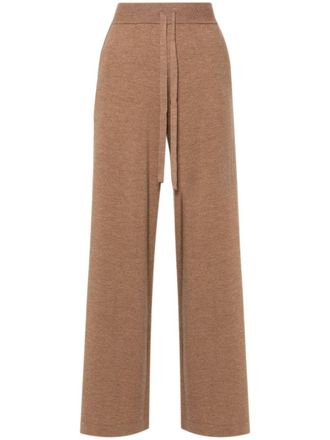P.A.R.O.S.H. Lime wool trousers - Brown