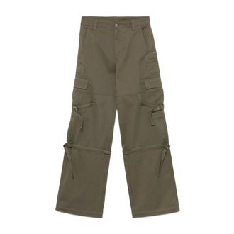 Ermanno Scervino Mujer, Pantalones, Verde, Talla: 2XS