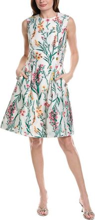 Lela Rose Betsy Silk-Blend Dress
