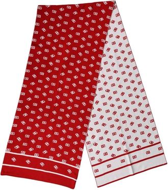 Dolce & Gabbana Logo Print Foulard Sjaal - Heren - Sjaals - Veelkleurig - ONE Size - Accessoires