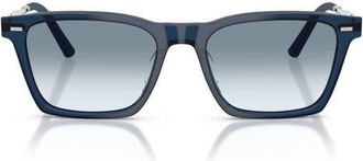 Oliver Peoples 54mm Roger Federer R-19 Pillow Sunglasses in Ash Blue /Sky Gradient at Nordstrom