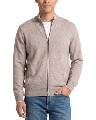 Raffi Jacquard Zip Wool & Cashmere-Blend Jacket