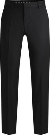 BOSS Regular-fit trousers in wool serge