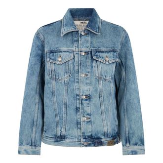 Diesel Lichtgewicht spijkerjas - Heren - Jassen - Blauw - Maat: XL Katoen