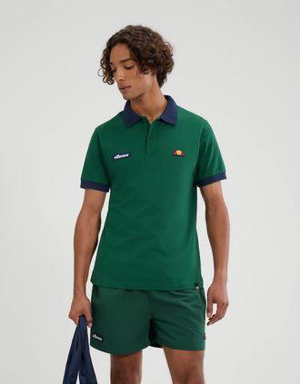 Ellesse Mens Lessepsia Polo - Dark Green/Navy - Size: 40