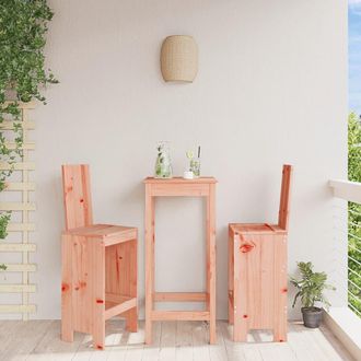 vidaXL Taburetes De Cocina 2 Uds Madera De Abeto Douglas 40x42x120 Cm Vidaxl