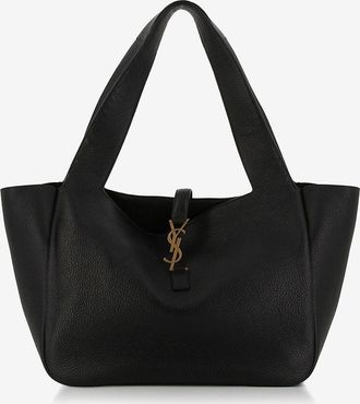 Saint Laurent Weicher Shopper aus genarbtem Hirschleder Le 5 &agrave; 7 Bea