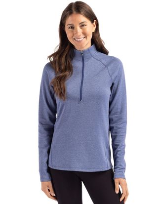 Cutter & Buck Peshastin Fleece Recycled Womens Half Zip Pullover