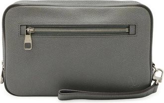 Louis Vuitton Pre-owned Clutches, female, Gray, Size: ONE SIZE Pre-owned Pouch