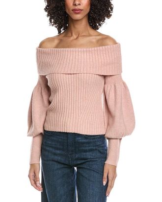 Fate Fate Off-Shoulder Wool-Blend Sweater