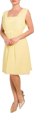 Nenette Ambra Dress - Dames - Korte kleedjes - Geel - S - Polyester - Kleedjes