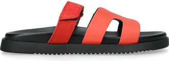 Steve Madden Womens Suede Missile Red Sandals - Size UK 3