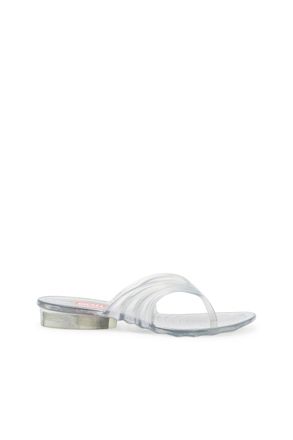 Diesel Sculptural flip-flops in Melflex - Sandals - Woman - Silver