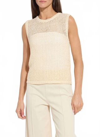 Lyss&eacute; Avery Shell Sweater In Coco Sequin