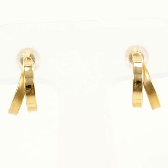 C&A Unbranded (18K) Half Hoop Earrings (Pre-Owned)