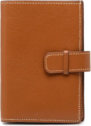 Herm&egrave;s Brown Chevre Leather Wallet (Bi-Fold) (Pre-Owned)