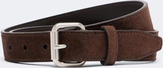 The Row Geo suede belt