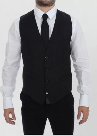 Dolce & Gabbana wool slim-fit pinstripe single-breasted waistcoat