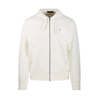 Ralph Lauren Zip-throughs, male, Beige, Size: S Full-Zip Sweatshirt