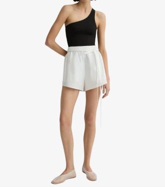 Bondi Born Kyoto Elasticated Waistband Short In White