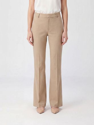 Pantaloni Torino Pantaloni flared in viscosa con pince e vita media