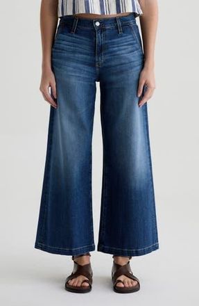 AG - Adriano Goldschmied Stella High Waist Palazzo Jeans in Indigo Shade at Nordstrom Rack, Size 28