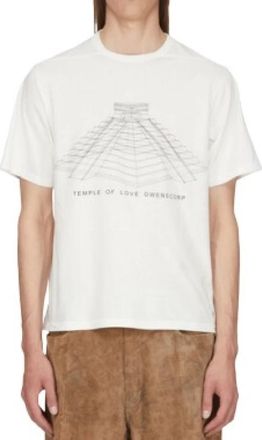 Rick Owens T-shirts en Polos - Heren - T-shirts - Wit - M - Katoen - Tops