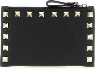 Valentino Garavani Rockstud Card Case - Black