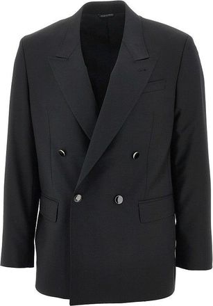 Reveres Wool double-breasted tailored suit Man 46