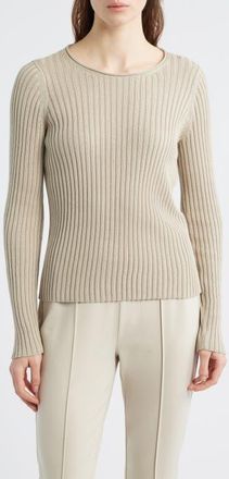 Eileen Fisher Rib Sweater in Papyrus at Nordstrom, Size Xx-Small