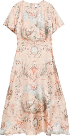 Paul & Joe Mini-jurk met bloemenprint - Beige