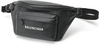 Balenciaga Black Leather Sling Bag (Pre-Owned)