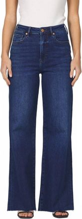 Dear John Denim Fiona Wide Leg Jeans In Dark Knight