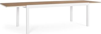 Outdoor Living Mesa de aluminio con tablero Polywood 200-300X95 Blanco